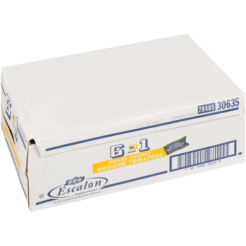 6 In 1 Peeled Chunky Tomatoes with Heavy Puree, 6.563 Pound -- 6 per case.