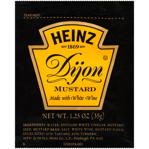 Heinz Dijon Mustard, 1.25 Ounce -- 100 per case.