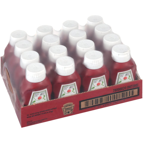 Heinz Red Ketchup - Plastic Top Down Bottle, 14 Ounce -- 16 per case