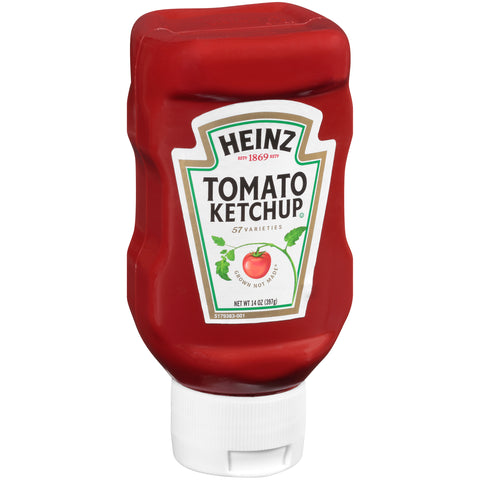 Heinz Red Ketchup - Plastic Top Down Bottle, 14 Ounce -- 16 per case