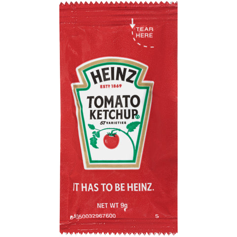 Heinz Ketchup Single Serve 500 Case 9 Gram