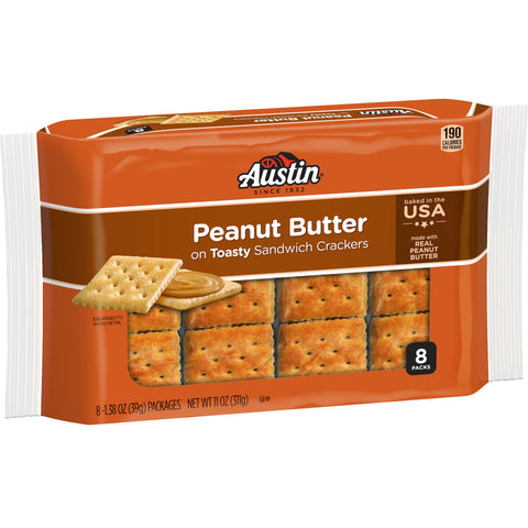 Austin® CRACKER PEANUT BUTTER SANDWICH SQUARE SS SLEEVE