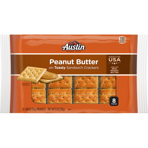 Austin® CRACKER PEANUT BUTTER SANDWICH SQUARE SS SLEEVE