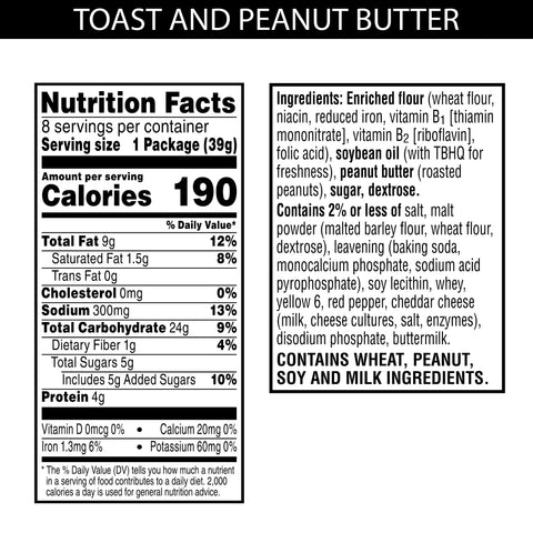Austin® CRACKER PEANUT BUTTER SANDWICH SQUARE SS SLEEVE