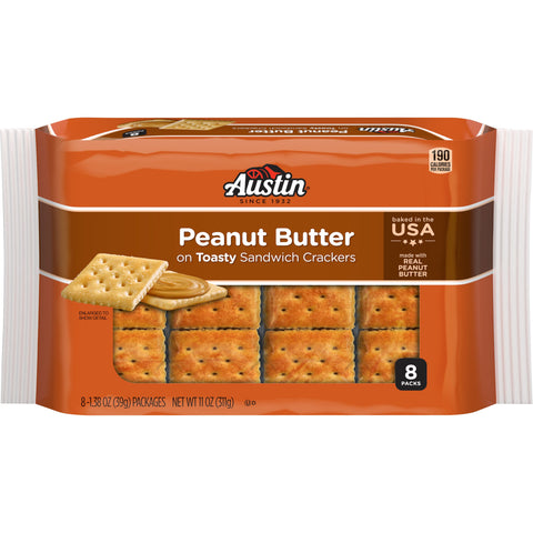 Austin® CRACKER PEANUT BUTTER SANDWICH SQUARE SS SLEEVE