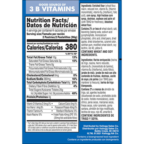 Kellogg's® SNACK PASTRY POPTART STRAWBERRY