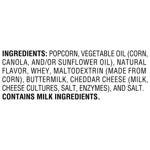 Smartfood White Cheddar Cheese Flavored Popcorn, 1 Ounce -- 64 per case.