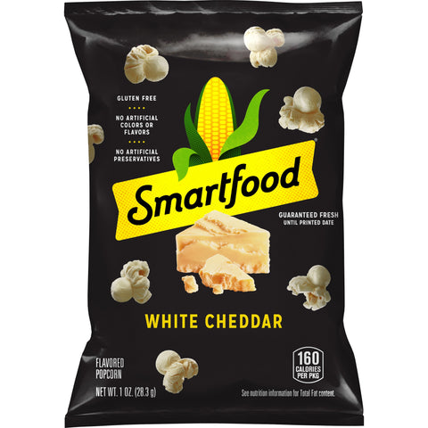 Smartfood White Cheddar Cheese Flavored Popcorn, 1 Ounce -- 64 per case.