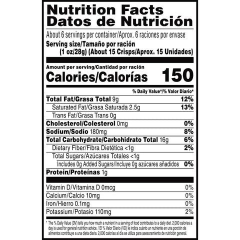 Pringles Cheddar Cheese Crisps, 5.5 Ounce -- 14 per case.