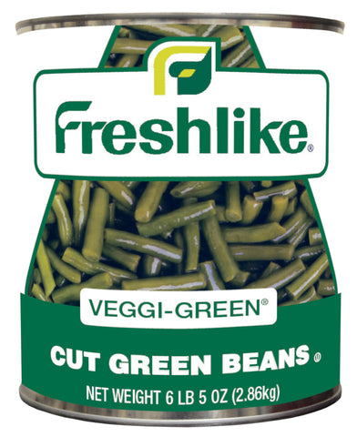 Freshlike Veggie Green Cut Beans - no. 10 can, 6 cans per case
