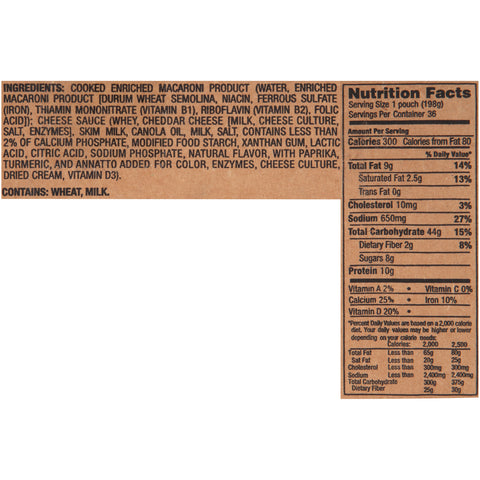 Kraft Frozen Entree Macaroni and Cheese, 7 Ounce -- 36 per case.