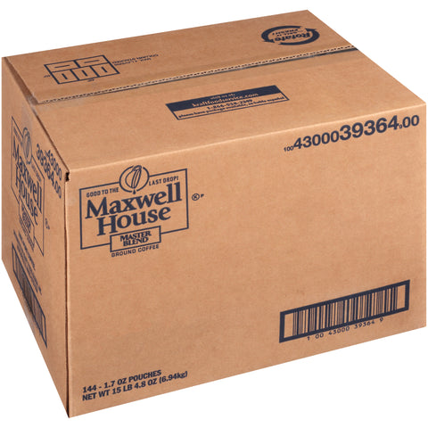Maxwell House Master Blend Ground Coffee, 1.7 Ounce -- 144 per case.