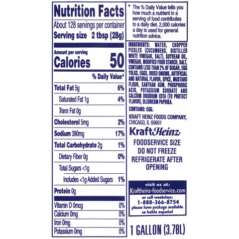 Sauce Tartar Mayonnaise Based