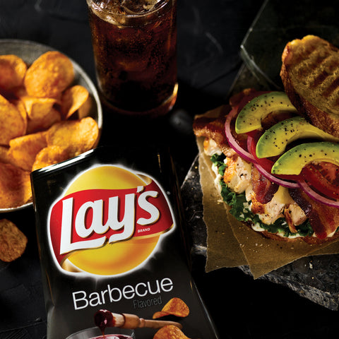 Lays BBQ Potato Chips Single Serve, 1.5 Ounce -- 64 per case.