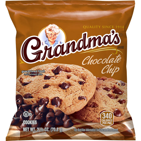 Grandmas Homestyle Big Chocolate Chip Cookie, 2.5 Ounce -- 60 per case.