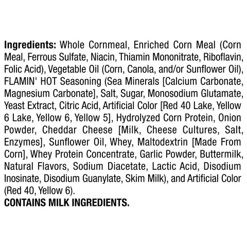 Cheetos® SNACK CHEESE PUFF REDUCED FAT WHOLE GRAIN RICH FLAMIN' HOT
