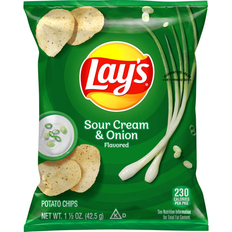 Lay's® CHIP POTATO SOUR CREAM & ONION LARGE SINGLE SERVE