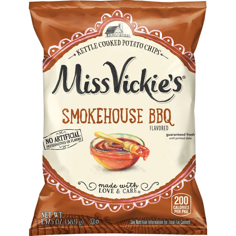 Miss Vickies® CHIP POTATO KETTLE COOKED SMOKEHOUSE BBQ LARGE SINGLE SERVE