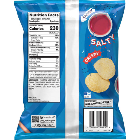 Lay's® CHIP POTATO SALT & VINEGAR LARGE SINGLE SERVE