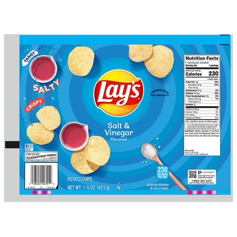 Lay's® CHIP POTATO SALT & VINEGAR LARGE SINGLE SERVE