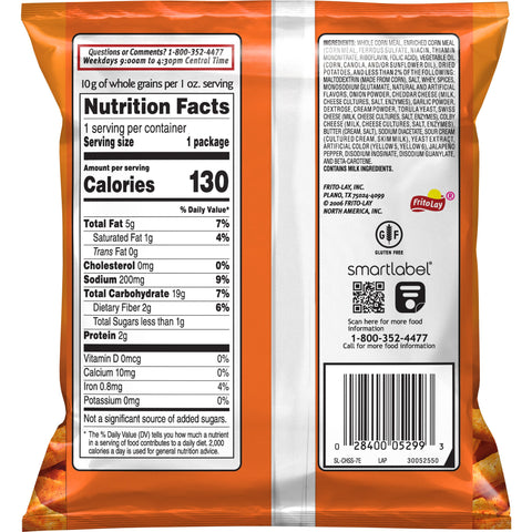 Cheetos Chili Cheese Corn and Potato Snacks, 1 Ounce -- 104 per case.