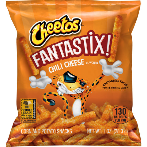Cheetos Chili Cheese Corn and Potato Snacks, 1 Ounce -- 104 per case.