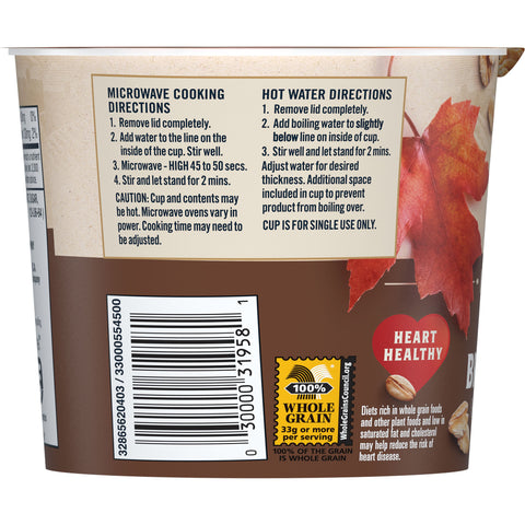 Oatmeal Instant Express Golden Brown Sugar Cup