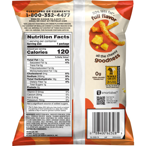 Cheetos® SNACK CHEETOS OVEN BAKED WHOLE GRAIN RICH CRUNCHY