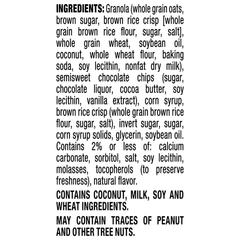 Quaker Chewy GRANOLA BAR CHEWY CHOCOLATE CHIP IW