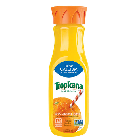 Tropicana Pure Premium JUICE ORANGE + CALCIUM PURE PREMIUMPLASTIC BOTTLE