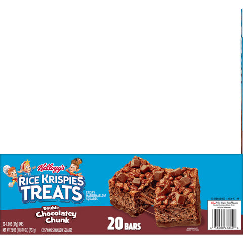 Kellogg's® SNACK BAR RICE KRISPIES TREATS® DOUBLE CHOCOLATEY CHUNK