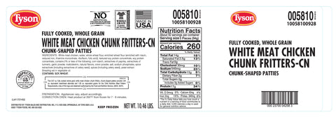 Chicken Chunk Breaded Homestyle Fc Cn .64 Oz 5810-0928