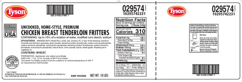 Chicken Tenderloin Breaded Fritter