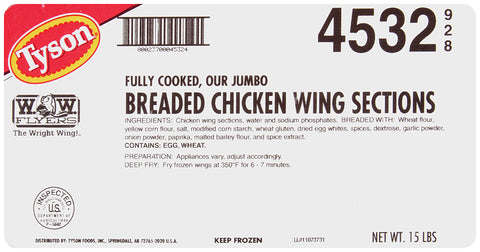 Chicken Wing Breaded W.w. Flyers® 1st & 2nd Joint 4532-0928