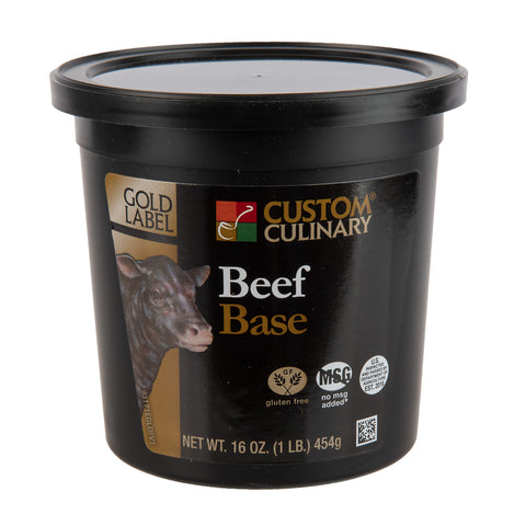 Custom Culinary Gold Label Beef Base, 1 Pound -- 6 per case.