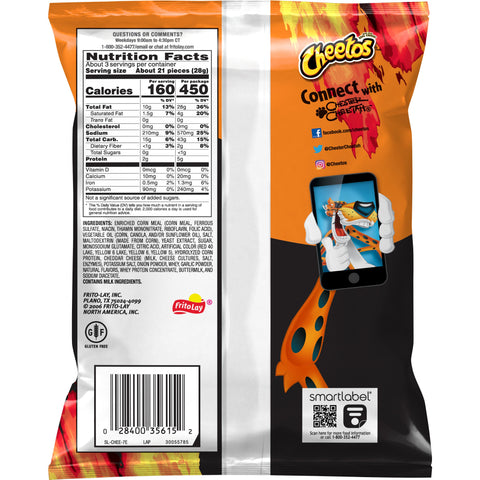 Cheetos® SNACK CHEETOS CRUNCHY XTRA FLAMIN HOT XVL