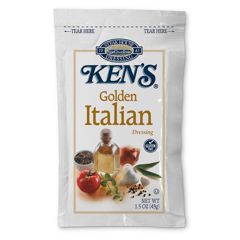 Ken's Foods DRESSING ITALIAN GOLDEN SINGLE SERVE POUCH