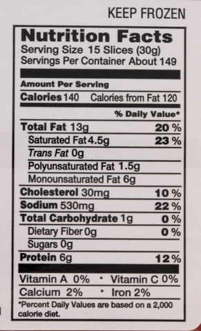 Pepperoni Regular Sliced 14/oz 45mm 15733-0393
