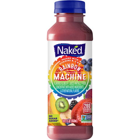 Drink Naked Juice Smoothie Ranbwow Machine Plastic Bottle