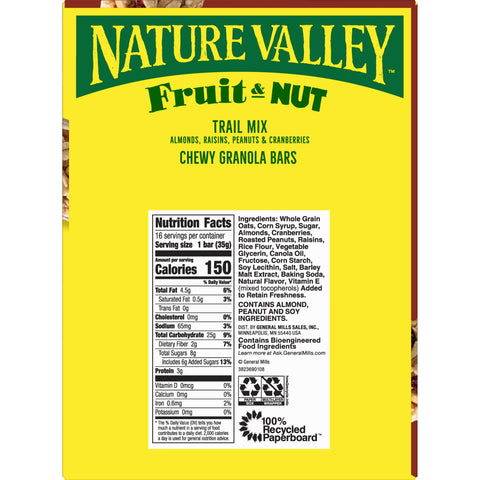Nature Valley® GRANOLA BAR CHEWY TRAIL MIX FRUIT & NUT