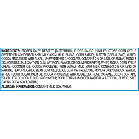 Blue Bunny Big Mississippi Mud Ice Cream Sandwich Bar, 6 Fluid Ounce -- 24 per case