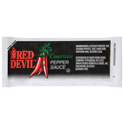Red Devil SAUCE PEPPER CAYENNE SINGLE SERVE PACKET 714200/78002930