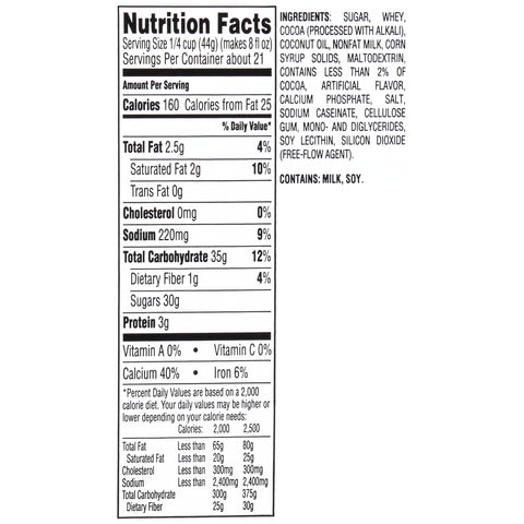 Baker's HOT COCOA MIX DISPENSER PACK