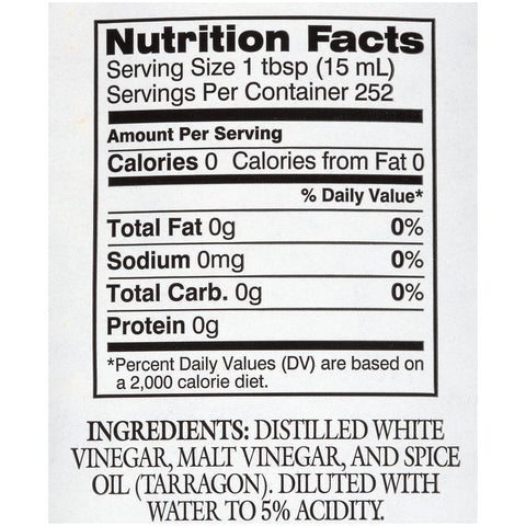 Vinegar Tarragon Flavored Plastic 008320/78000923