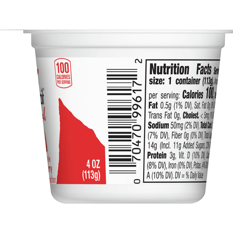 Yoplait Original Strawberry and Strawberry Banana Yogurt, 4 Ounce -- 48 per case.