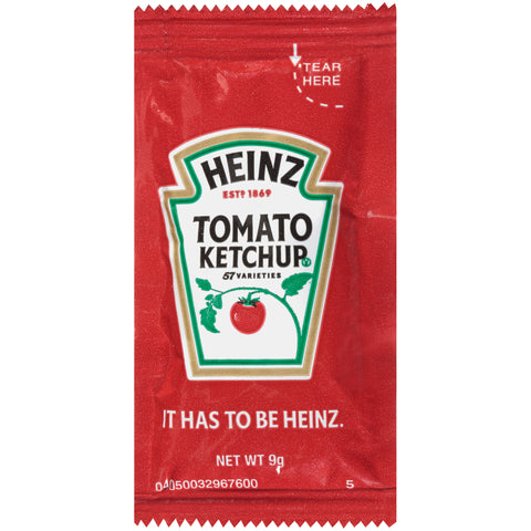 Heinz Ketchup Single Serve 1000 Case 9 Gram