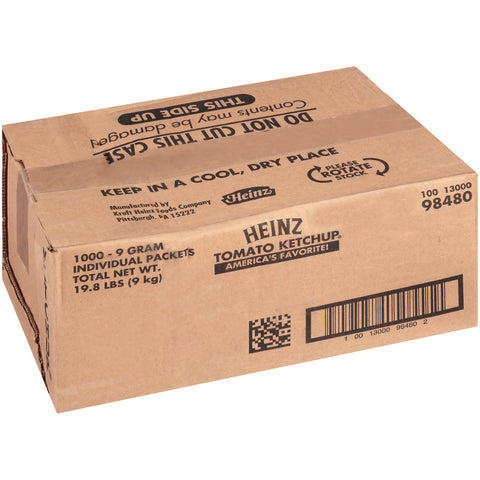 Heinz Ketchup Single Serve 1000 Case 9 Gram