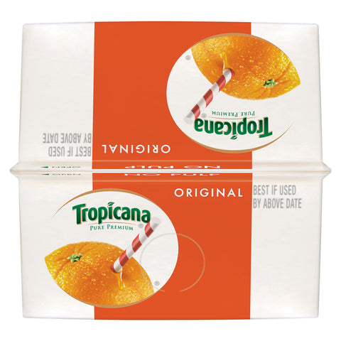Tropicana Pure Premium JUICE ORANGE 100% SINGLE SERVE CARTON