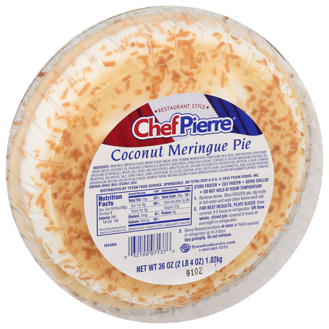 Chef Pierre PIE COCONUT MERINGUE W/DOMES 10