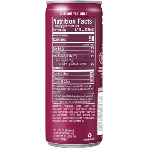 Izze JUICE SPARKLING BLACKBERRY CAN